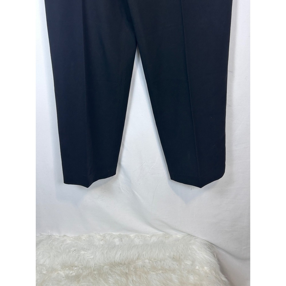Dialogue Essentials Womens Black Straight Leg Dress Pants Size 16 Wool Mix - Picture 4 of 7